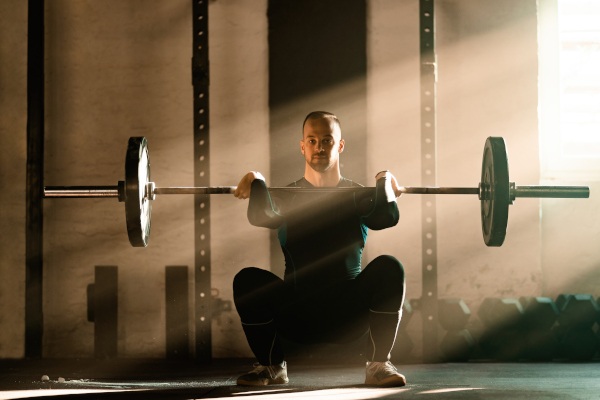 snatch avec une barre de musculation
